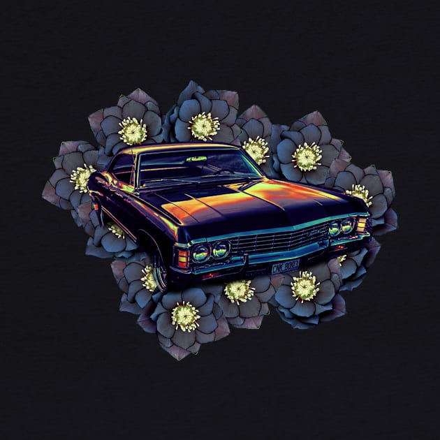 SPN Impala Black Flower by budbloodandbeernuts